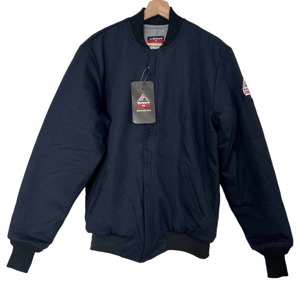 New Men’s Bulwark Flame Resistant 9 Oz Twill Cotton Excel Jacket Size S